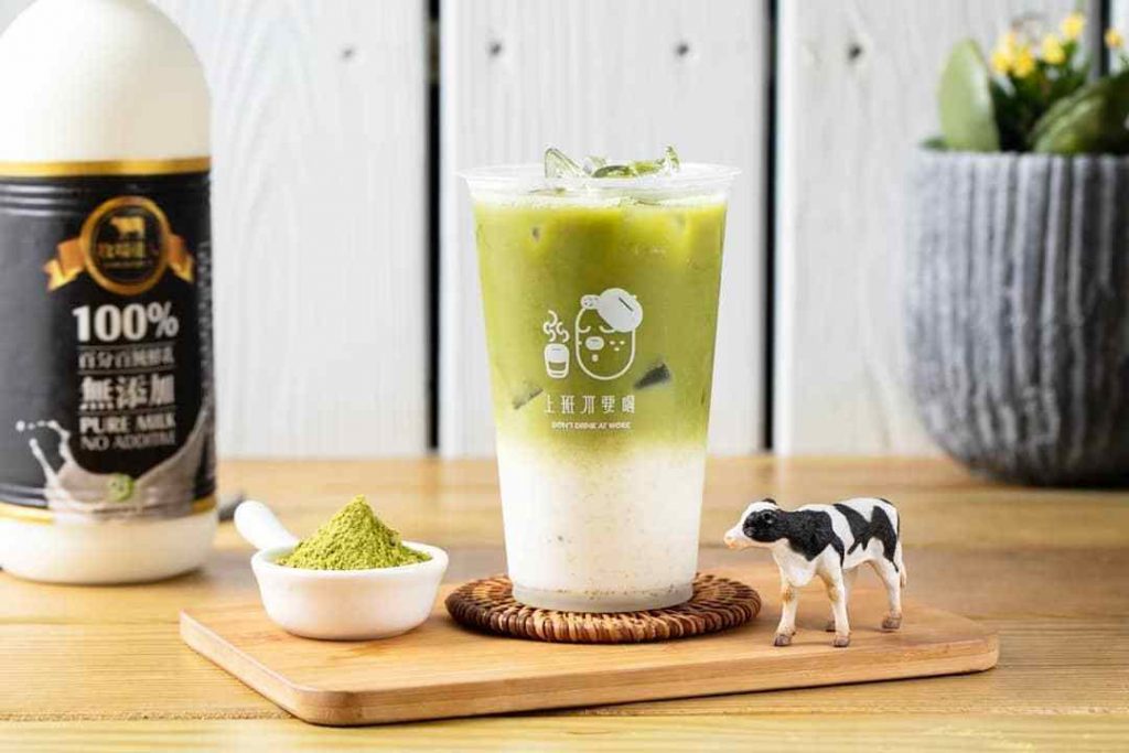 下班後生活小進修：白玉珍珠抹茶鮮奶
